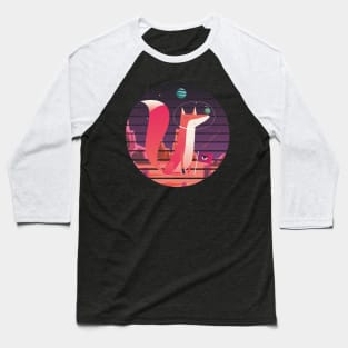 Space Fox Baseball T-Shirt